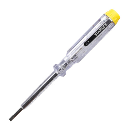 STANLEY STMT60175 VDE 6-Piece Screwdriver Set With Bonus Tester, Shock-Resistant, Anti-Slip Handle, Ideal For Repair Of Electric Vehicles, Red and Yellow