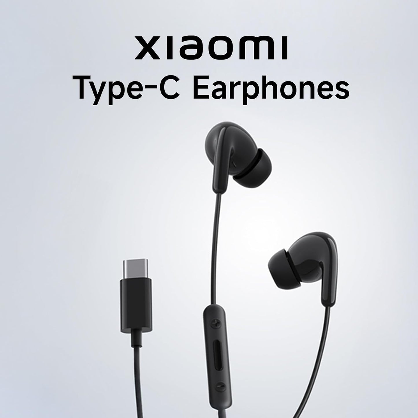 Original Type-C Wired in-Ear Earphones for Xiaomi Redmi Note Series & Mi Phones, 12.4mm Dynamic Drivers, HD Microphone, IP54 Dust & Water Resistant