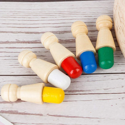 Udaipur HandiCrafts Matching Games, Wooden Memory Match Stick Chess Game, BLOWEST Colorful Memory Chess, Funny Block Board Game, Early Educational Toy, Brain Training Games
