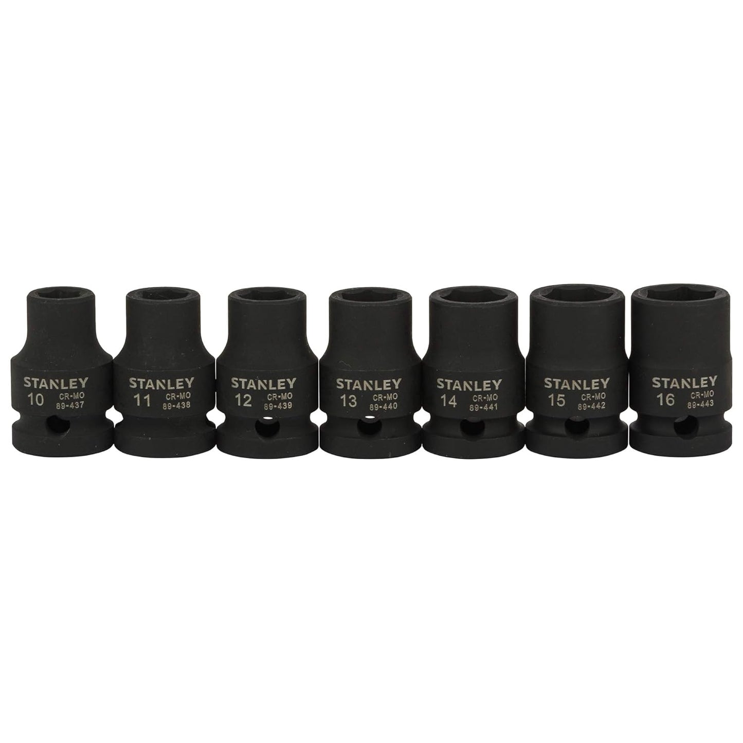 STANLEY STMT73916-8 1/2-inch 10-24mm Impact Socket Set (13-Pieces)