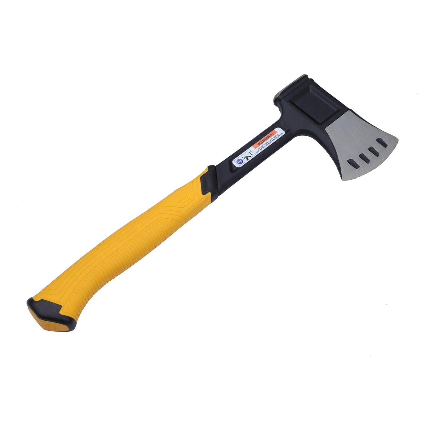 DEWALT DWHT51387-0 Steel Campers Axe with Extra-Wide Chisel Blade for Cleaner Cuts on Brick & Masonry, 567 grams, YELLOW & BLACK
