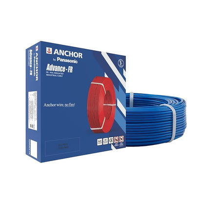 Anchor by Panasonic Advance FR 90m 1.5 sq.mm Electric Wire, PVC Insulated Class 2 Conductor (100% Copper), Anti-Rodent & Flame Retardant Wire for Domestic & Industrial Use
