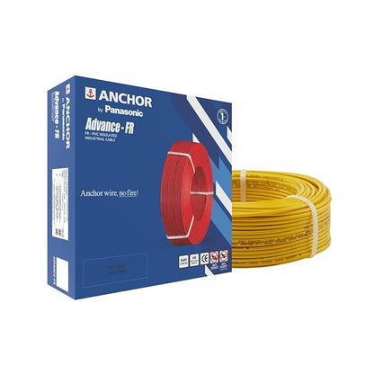 Anchor by Panasonic Advance FR 90m 1.5 sq.mm Electric Wire, PVC Insulated Class 2 Conductor (100% Copper), Anti-Rodent & Flame Retardant Wire for Domestic & Industrial Use