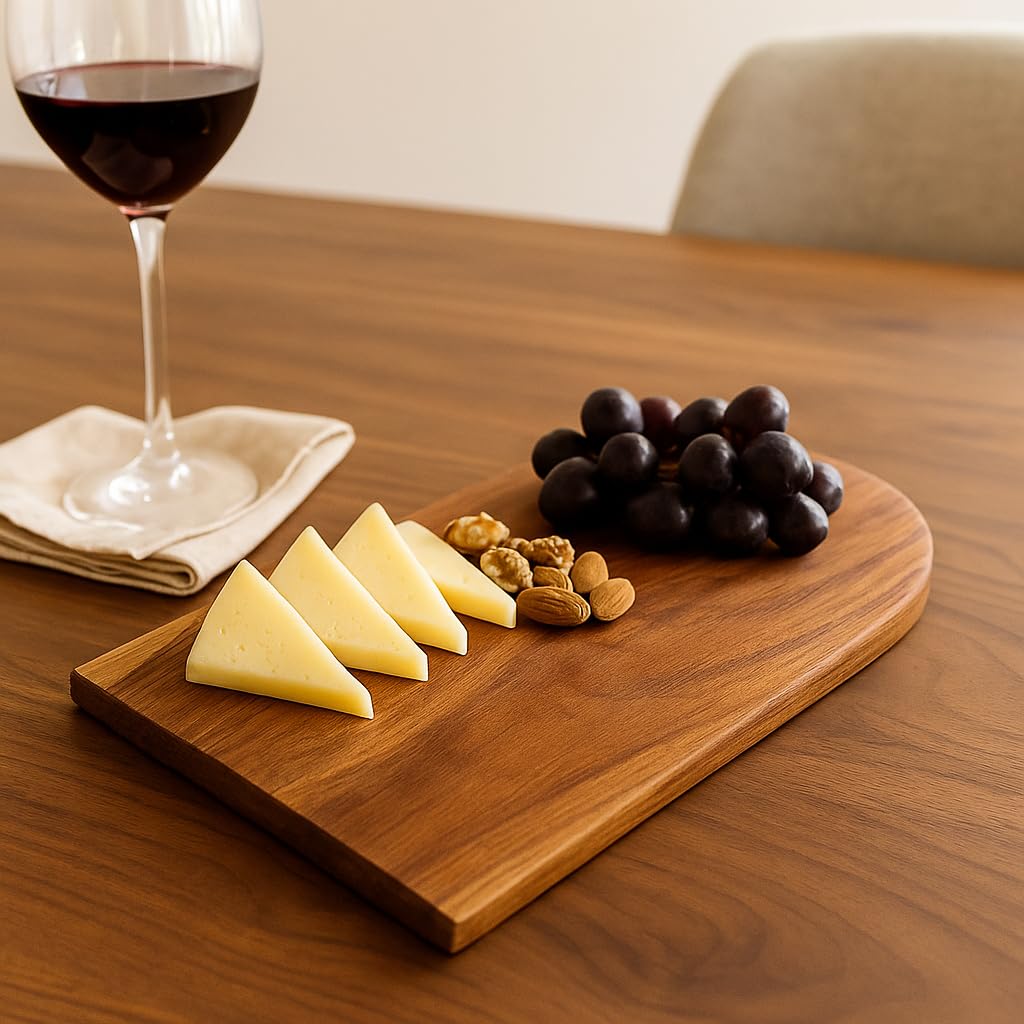 Udaipur Handicrafts Acacia Wood Chopping Board/Cutting Board/Multipurpose Serving Tray, 40.64cm x 23cm x 1.5cm, 1-Piece, Brown | Durable Wooden Kitchen Board for Chopping, Slicing & Serving