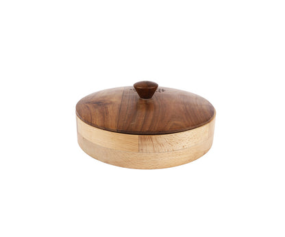 Udaipur Handicrafts Tree of Life Wood  Masala Dani for Seven Spices