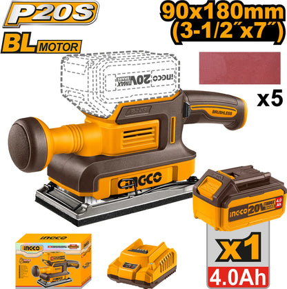 INGCO Cordless finishing sander CFSLI20311