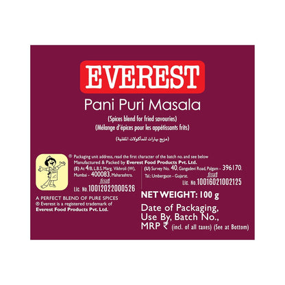 Everest Pani Puri Masala, 100g.