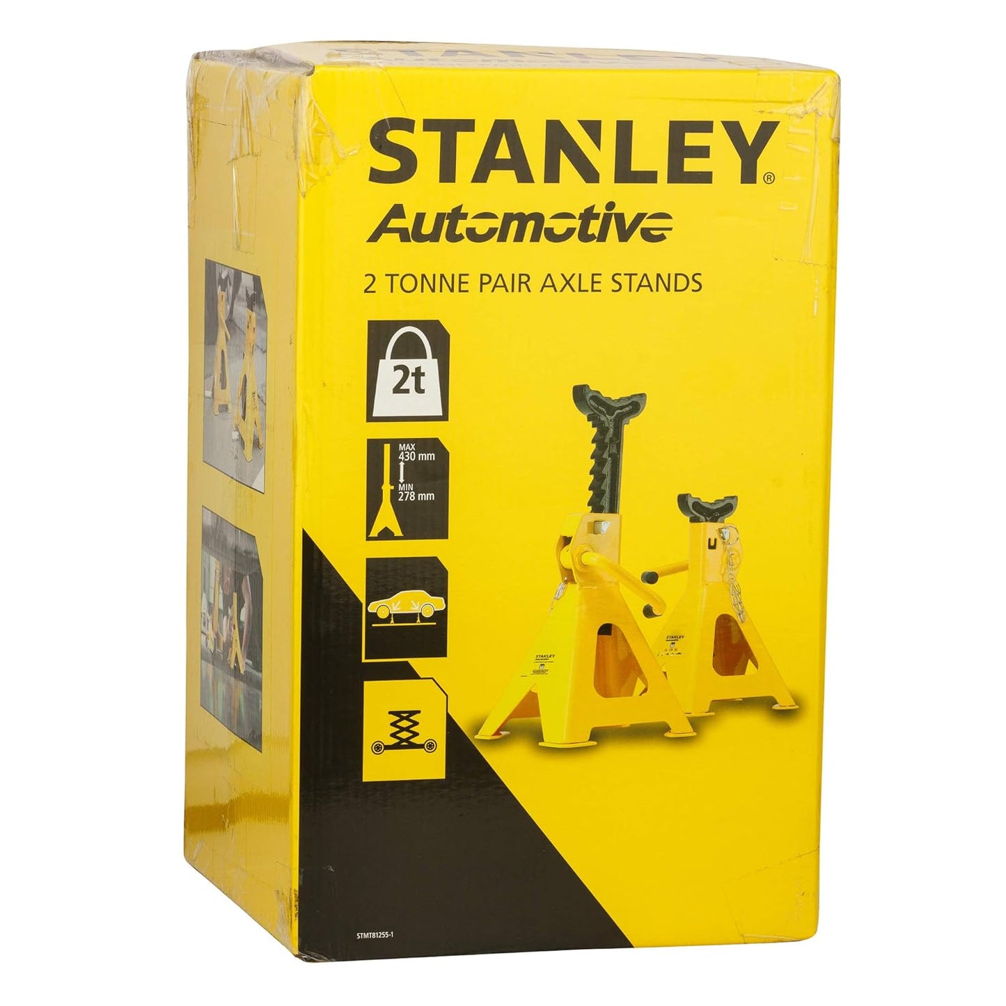 STANLEY STMT81255-1 Axle Stands with 2 Ton capacity (Set of 2)