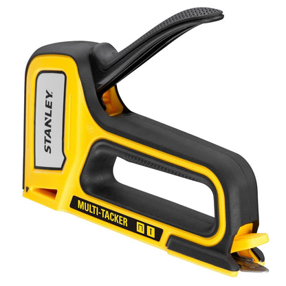 STANLEY STHT70440 2-in-1 Multi Tacker, Attachment Indication, Non-Slip Handle with Easy Squeeze Mechanism, Ideal for Type A Staples (6-10 mm) and Type J Headed Brad Pins (10 mm), Staples NOT Included