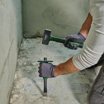 BOSCH Flat Stone Chisel 22-250mm (10") Durable, Ergonomic, And Powerful – Perfect For Removing Tiles, Chiseling Stone