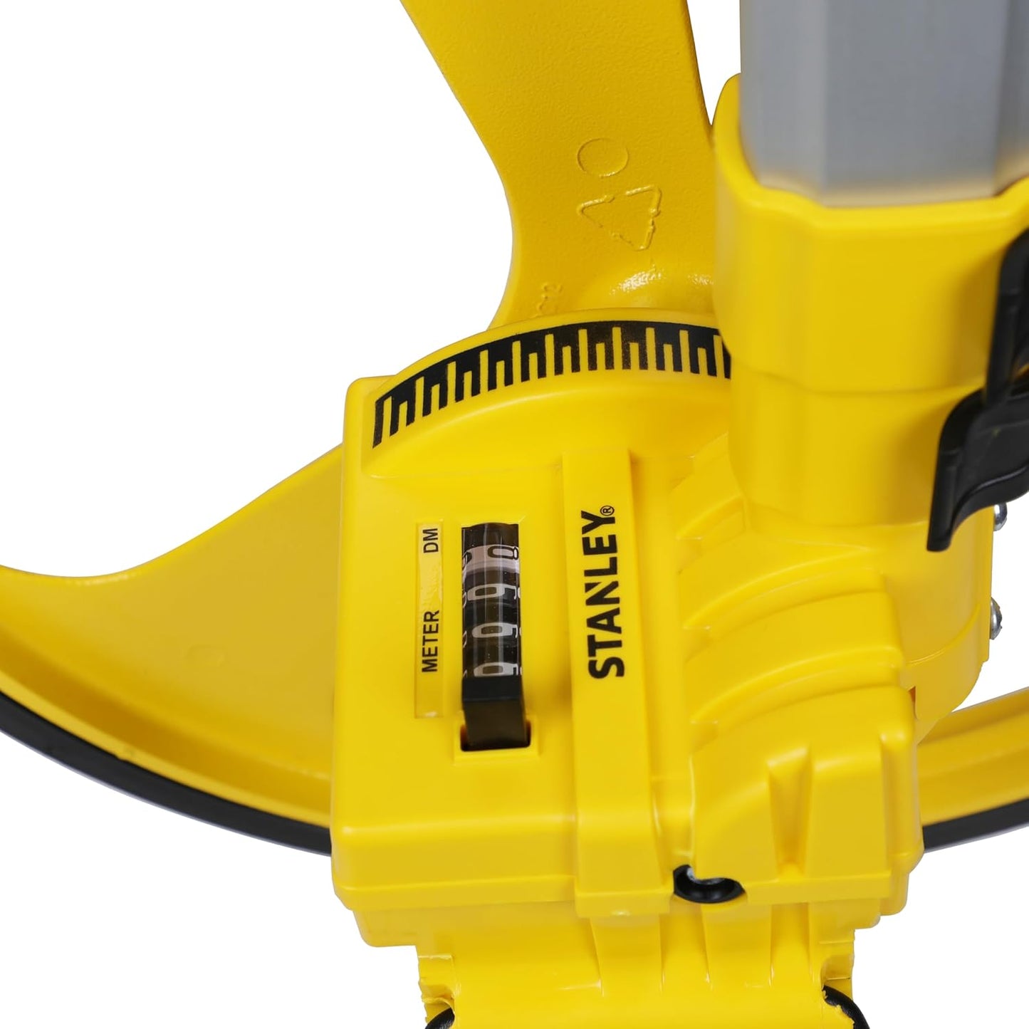 STANLEY 1-77-174 12" 1000 m Measuring Wheel for Professional & Industrial Measuring Operations with Hassle-Free Readings, YELLOW & BLACK