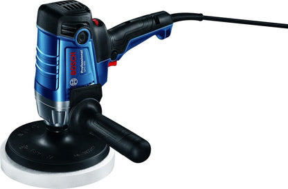 Bosch GPO 950 Heavy Duty Electric Polisher, 950 W, M14, 2,100 rpm, 180 mm Dia., Variable Speed, Constant Speed, Soft Start, 2.3 kg + 4 Bosch Accessories, 1 Year Warranty