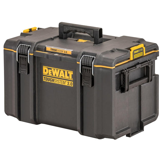 DEWALT DWST83342-1 5.4kg TOUGHSYSTEM BOX 2.0 - DS400, 50 Kg Load Capacity, IP65 Rated for Dust & Water Resistance, Metal Wire Front Latches, Ideal for Easy & Convenient Storage, 55.4 x 37.1 x 40.8 cm