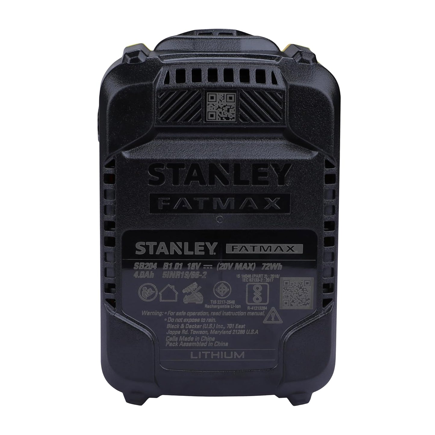 STANLEY SB204-B1 4.0Ah Battery, Compatible with All STANLEY v20 Products