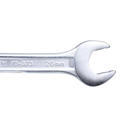 STANLEY 70-379E 8-Piece Matt Finish Double Open End Spanner Set, Chrome Vanadium Steel, Anti-Slip Design on Open End, Ideal for Tightening or Loosening Fasteners at Home, Office, Construction Sites
