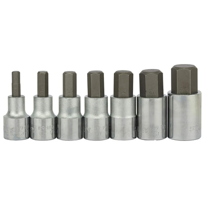 STANLEY 1-89-099 7-Piece 1/2'' SQ. Drive Hex Bit Metric Socket Set