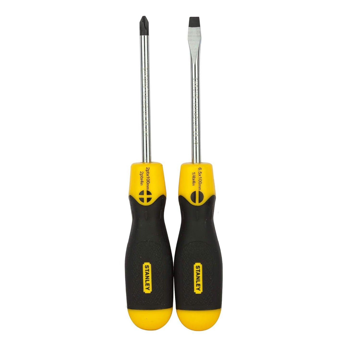 STANLEY 68-0002C Cushion Grip Screwdriver Set-16 pcs (Yellow and Black)
