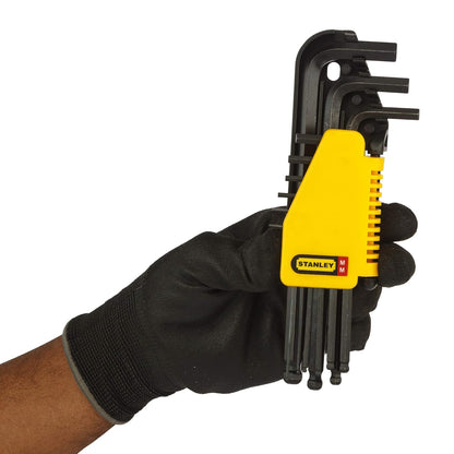 STANLEY 69-256 Metric Hex Key Set L/ARM BALL (9pc)