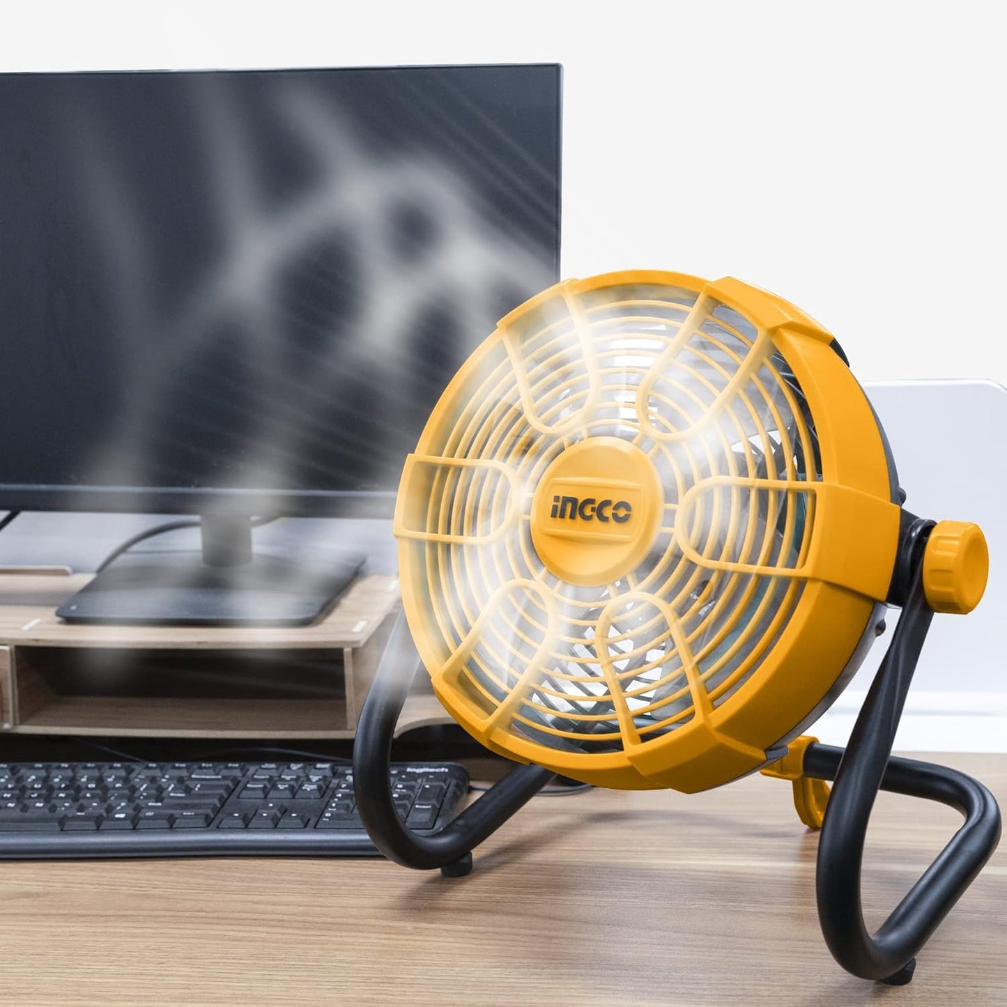 Ingco Cordless Fan 20V 11" Dual-use Lithium-Ion Fan 360° Adjustable (Body Only)