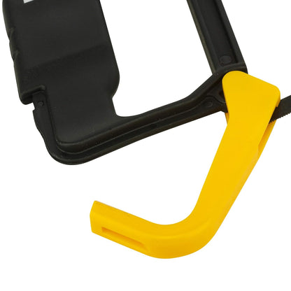 STANLEY 0-15-218 150mm/6'' Junior Hacksaw with 1 Free Blade,Ideal for Home, Camping & Outdoor Activity, Yellow & Black