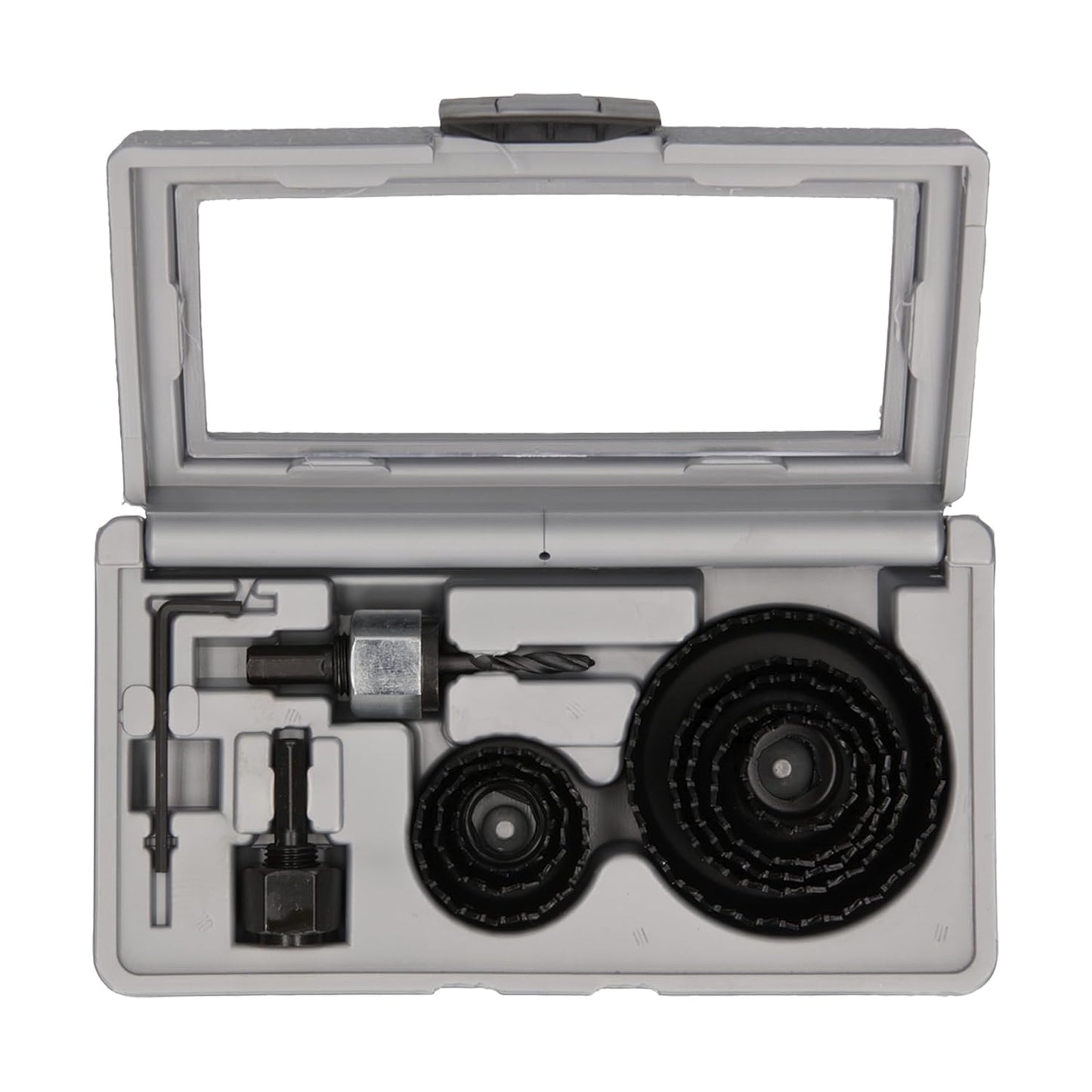BOSCH Professional Hole Cutters 11 Piece Set | 8 HCS Holesaws Ø 22–68 mm | For Wood, Veneered Boards & Chipboard | 2 Adapters | Durable Plastic Case | Ideal for DIY & Professional Use
