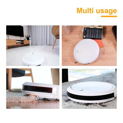 Ingco Robotic Vacuum Cleaner VCRR30201 | 2000mAh Lithium Battery, Anti-Winding, with Cliff detect sensors