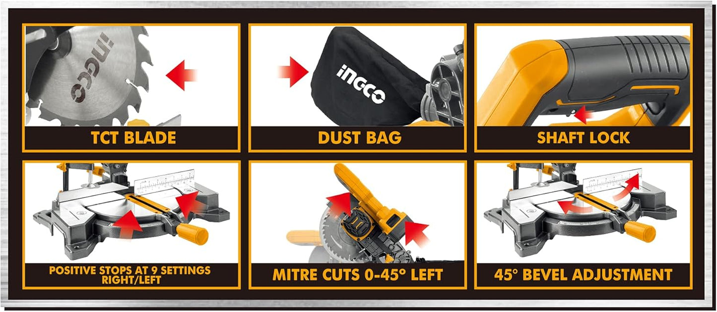 Ingco CMS2001 Cordless mitre saw