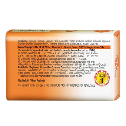 Godrej No.1 Bathing Sandal & Turmeric Grade 1 Soap with Long-lasting Fragrance (150g each)- Combo Pack of 4