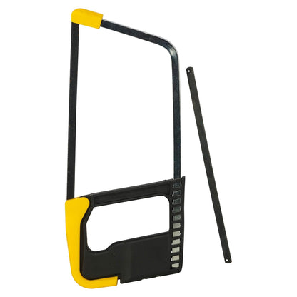 STANLEY 0-15-218 150mm/6'' Junior Hacksaw with 1 Free Blade,Ideal for Home, Camping & Outdoor Activity, Yellow & Black