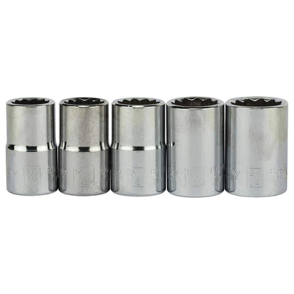 STANLEY 86-478 1/2'' SQ. Drive 12 Point Socket Set (25-Pieces)