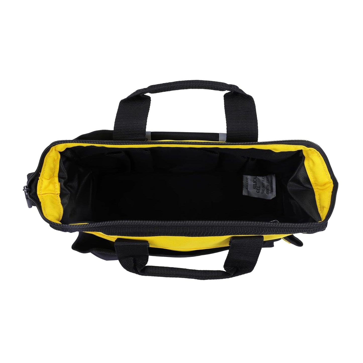 STANLEY STST512114 12'' Multipurpose Tools Storage Nylon Water Proof Open Mouth Bag, 1 Year Warranty, YELLOW & BLACK