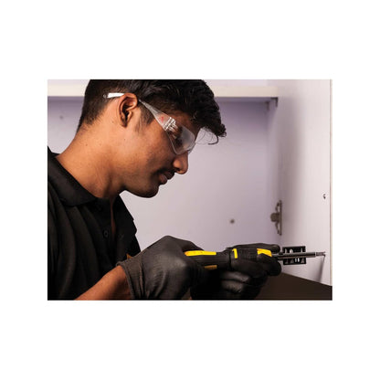 STANLEY STHT68010-8 Magnetic Holder Ratcheting Screwdriver with 10 Bits, 3-Position Audible Ratcheting Mechanism,Comes with Patented Bit Storage System, Ideal for Machines, Cars & General Repair Tasks