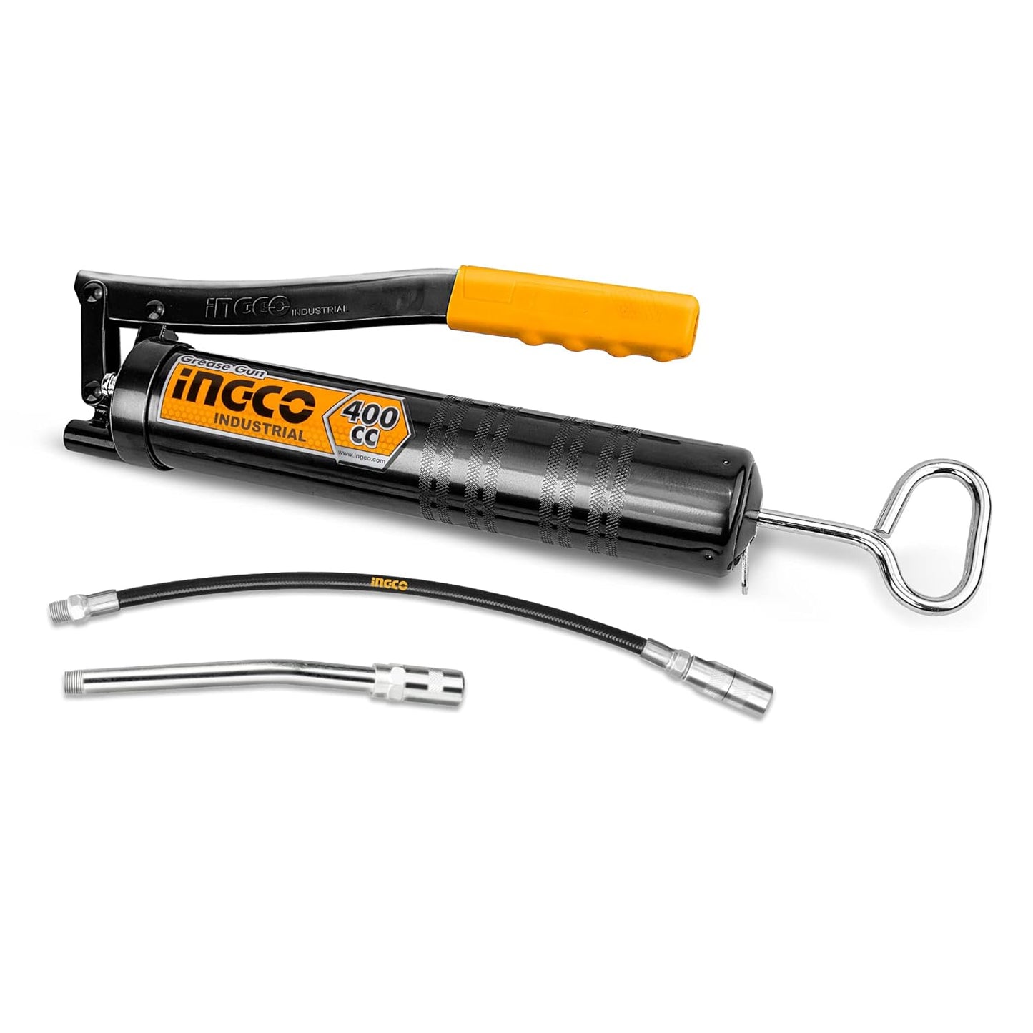 INGCO Grease Gun, Heavy Duty Pistol Grip Grease Gun with Hose, High Performance Grease Gun,Mini Gun Grease