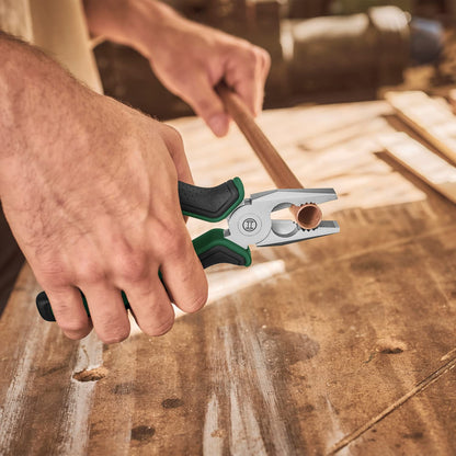 BOSCH Combination Pliers 180mm (7") | Versatile for Gripping, Cutting, Twisting, Bending | Durable Carbon Steel | Ergonomic Anti-Slip Handles | Precision-Machined Jaws for Clean Cuts