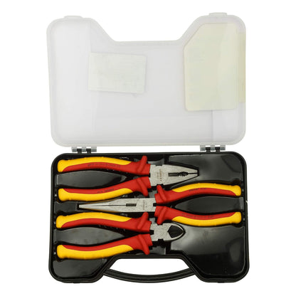 STANLEY 84-011 VDE 160/185/210mm Plier Set (3-Pieces) (Yellow & Black)