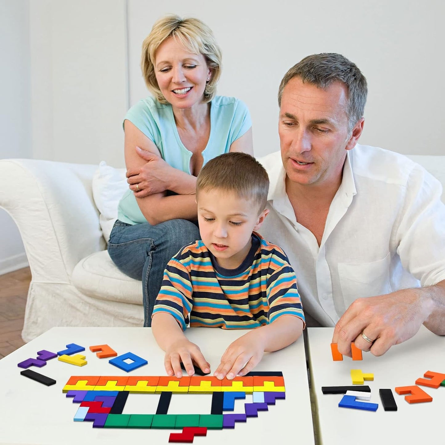 Udaipur HandiCrafts Blocks Puzzles for Kids Adults, Wood Intelligence Kids Toys for 2-5 Years Boy, Wooden Puzzles Brain Teasers Toy Educational Gift for 7-10 Years