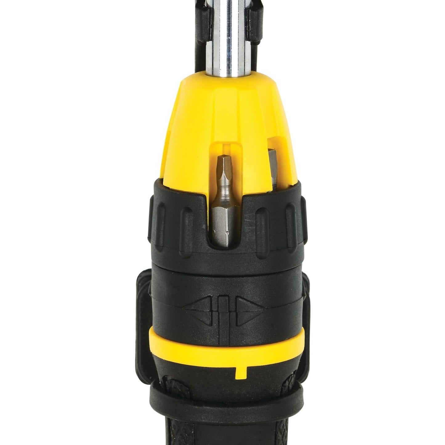 STANLEY STHT68010-8 Magnetic Holder Ratcheting Screwdriver with 10 Bits, 3-Position Audible Ratcheting Mechanism,Comes with Patented Bit Storage System, Ideal for Machines, Cars & General Repair Tasks