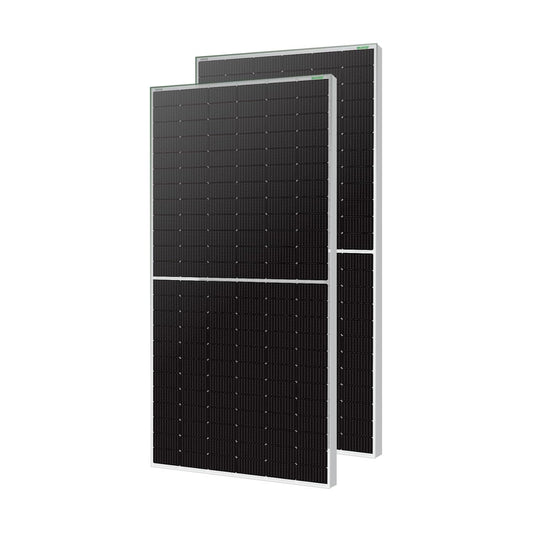 WAAREE N-Type 580 Watt TOPCon Bifacial Solar Panel – High-Efficiency Mono PERC Half-Cut Technology | BIS & IEC Certified | Framed Dual Glass Bifacial |30 Years Output Warranty | Pack of 2 | 1160 WATT