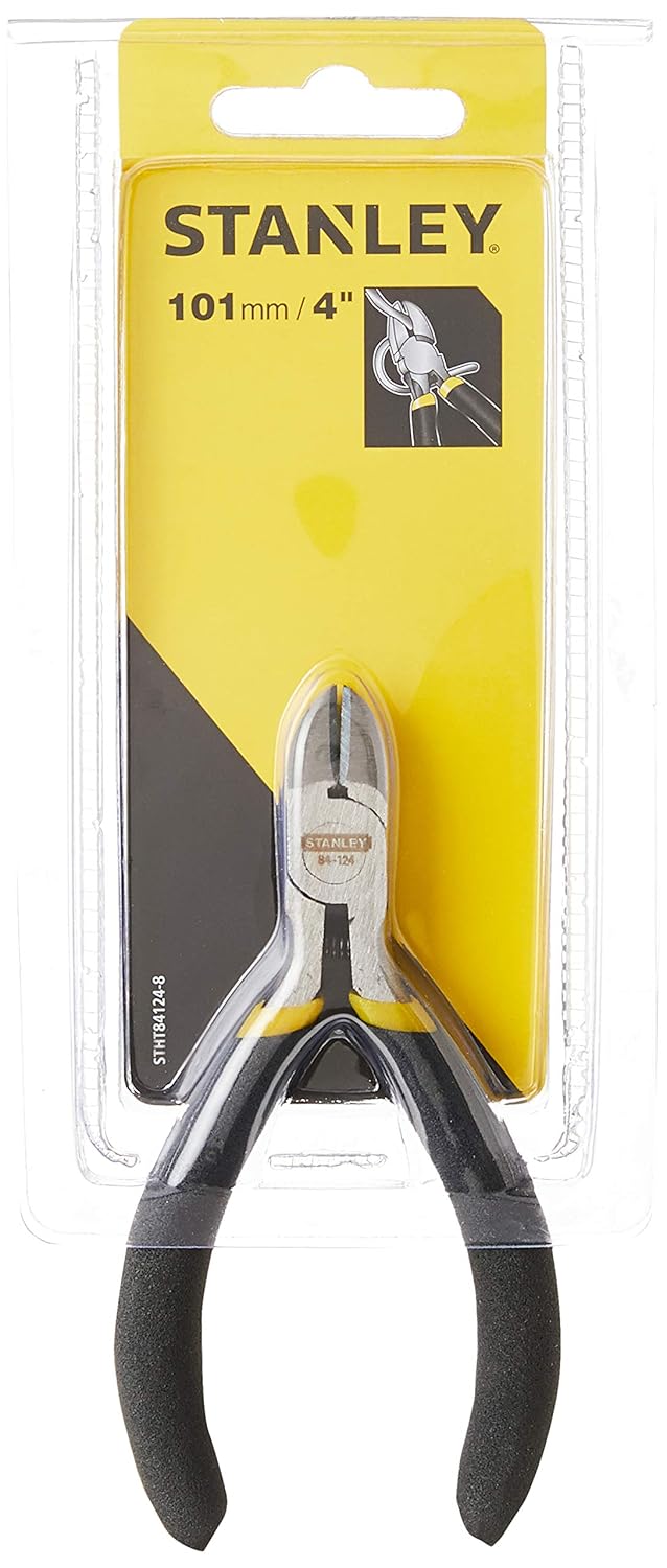 STANLEY STHT84124-8 Diagonal Cutting Miniature Plier (4 Inch Silver)