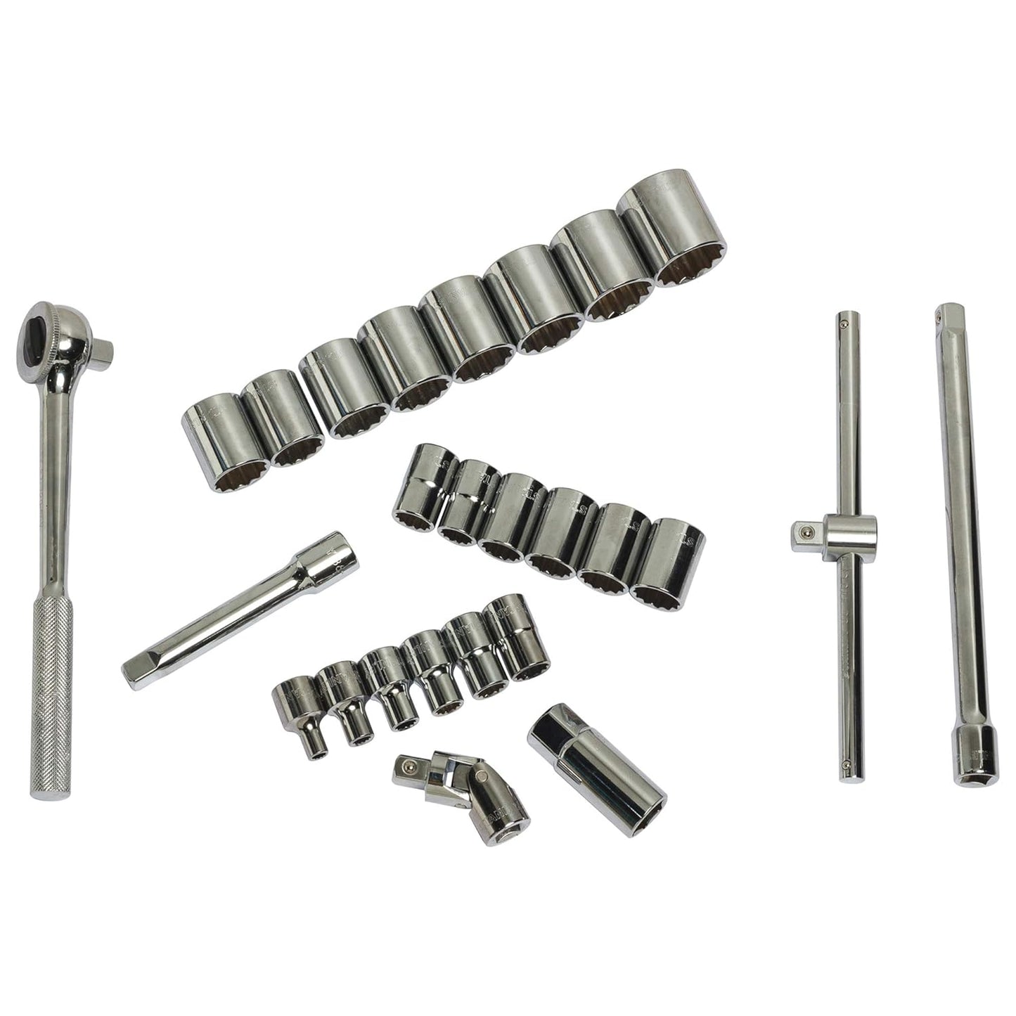 STANLEY 86-478 1/2'' SQ. Drive 12 Point Socket Set (25-Pieces)