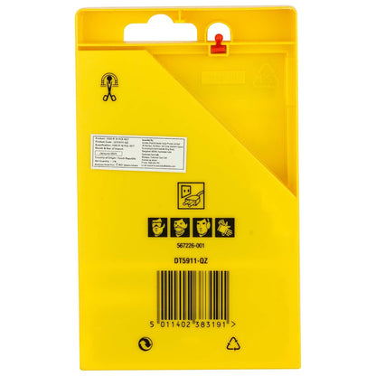 DEWALT DT5911-QZ HSS 1mm/2mm/3mm/4mm/5mm/6mm/7mm/8mm/9mm/10mm Metal Drill Machine Bit Set (Pack of 10)