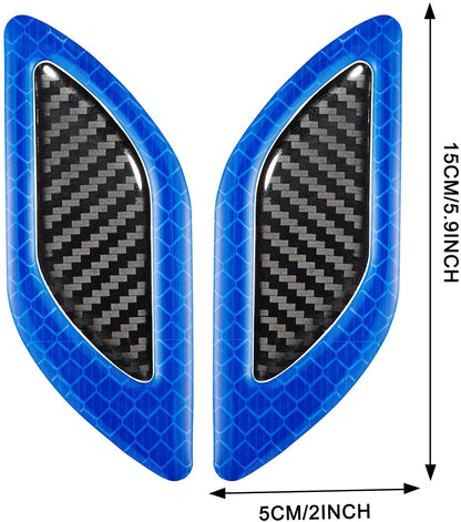 Akshar Arts Bhuwana 3D Strong Reflective Stripe Stickers for Car Fender Hood Bumper High-Intensity Night Visibility Reflective Decal Safety Warning Universal Anti-Scratch Reflective Stickers for Car (Blue)