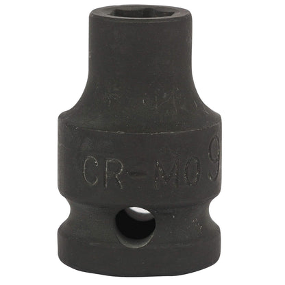 STANLEY STMT89436-8B Chrome-Molybdenum Steel 6 Point Impact Socket 1/2 inch 9 mm(Black)