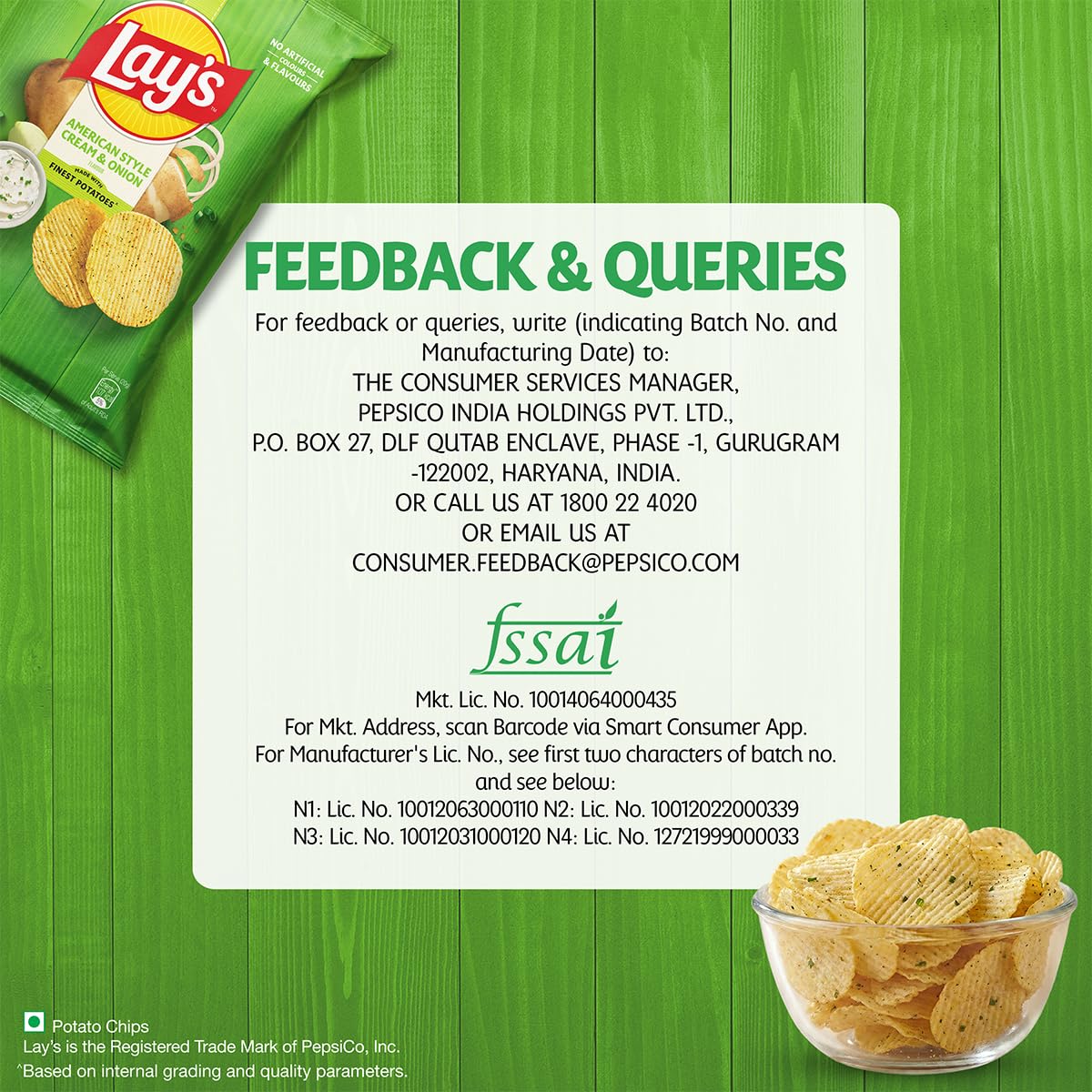 Lay's American Style Potato Chips - Cream & Onion, 58 GRAMS