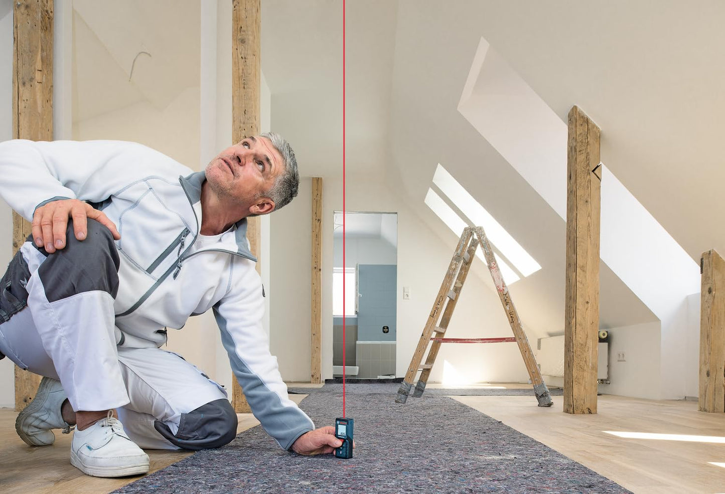 BOSCH GLM 40-12 Laser Measure | Precise Length, Area & Volume | Easy-to-Read Display | IP54 Durable | Memory Function for Fast Measurements|Compact & Pro-Grade Tool|1Yr Warranty|Batteries Not Included