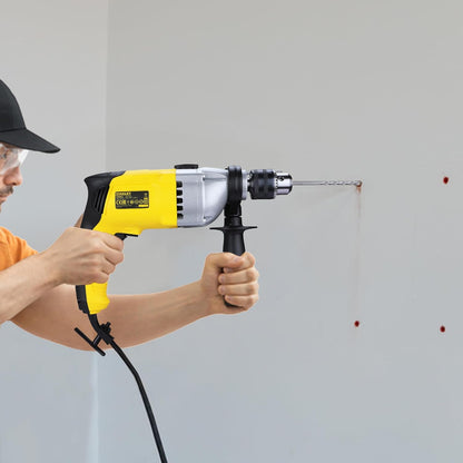 STANLEY STDH8013 800W 13mm Reversible Percussion Drill (Yellow and Black)