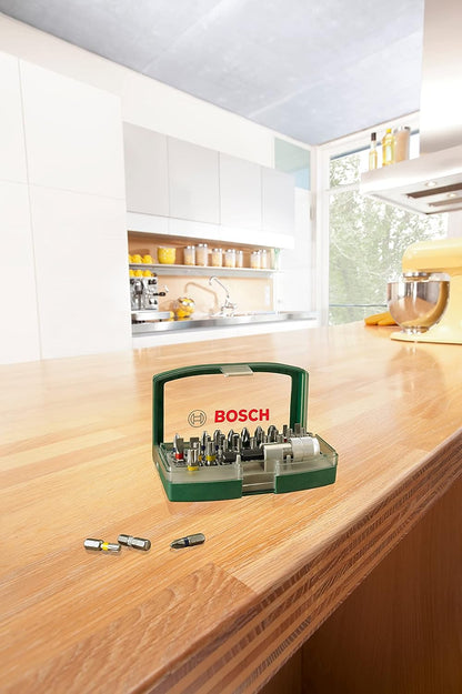 Bosch Metal Screwdriver Bits Kit | For All Power Tool Brands | Quick Change | Includes PH, PZ, S, HEX, Torx & Tamper-Proof Bits | All-in-One Bit Set for Daily Tasks | Compact & Handy Storage Case