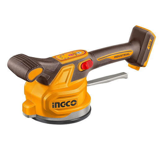 INGCO CTVLI2001 20V Cordless Tile Vibration Machine | 0-10000 RPM, 60kg Suction, 130mm Suction Cup
