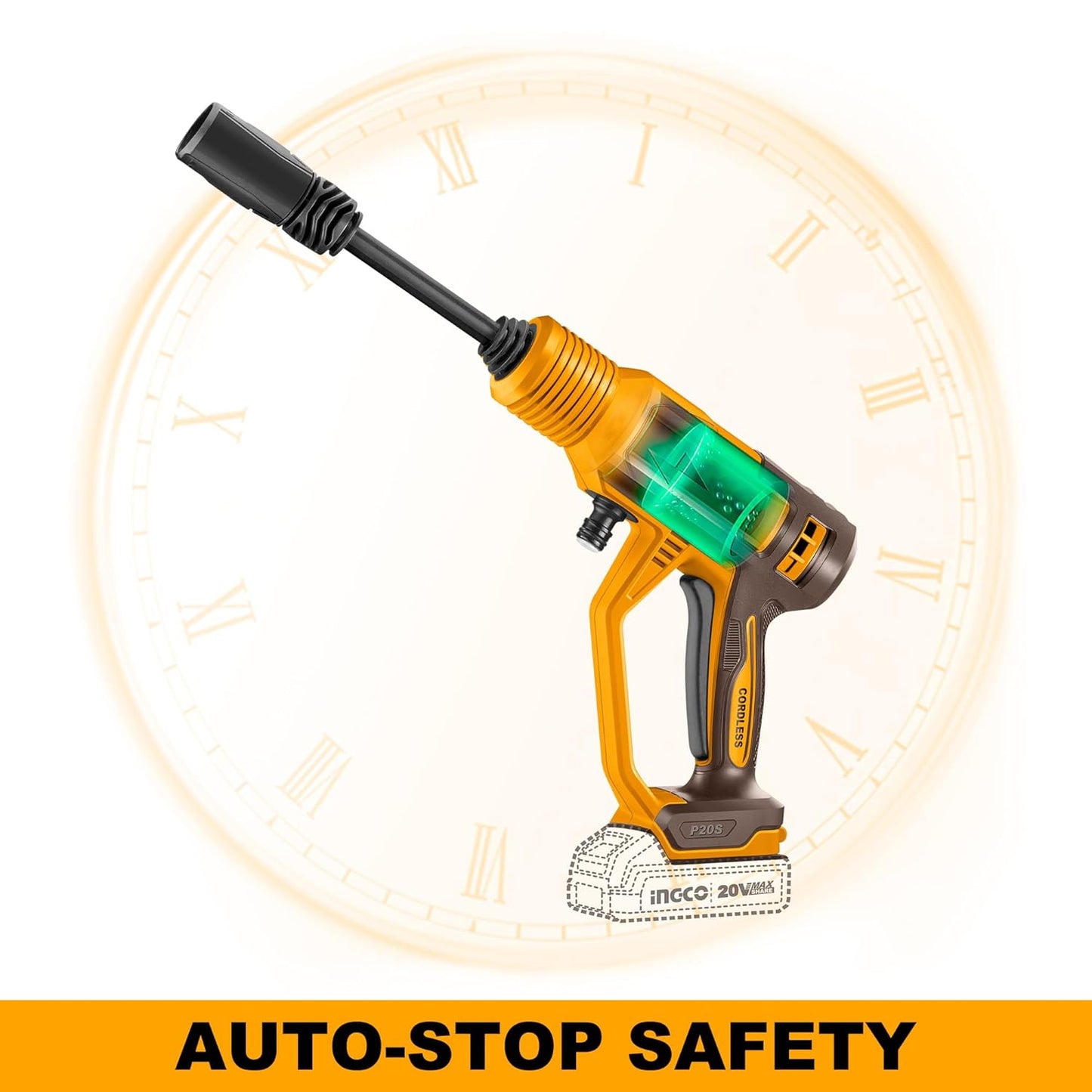 INGCO Cordless Pressure Washer CPWLI20362
