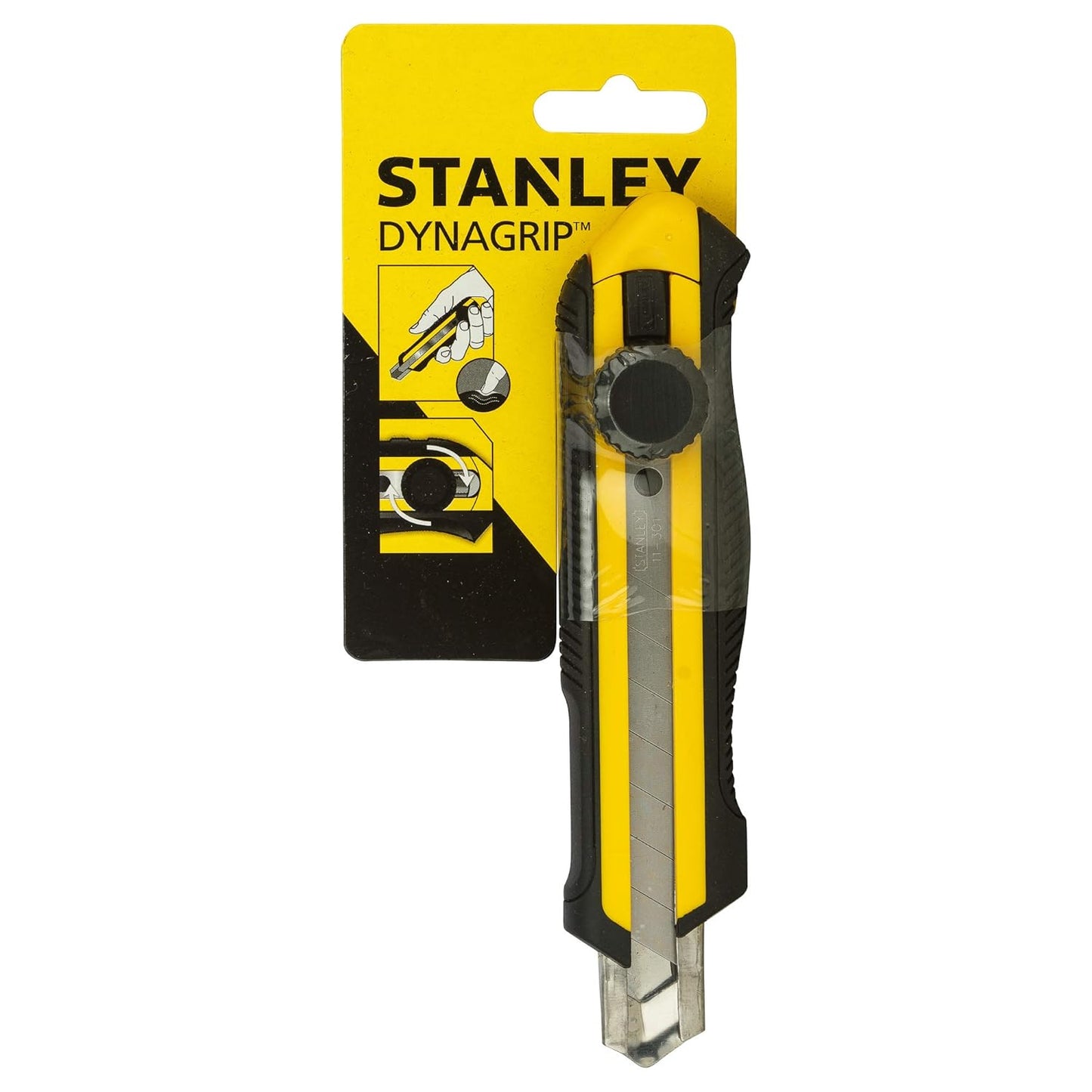 STANLEY STHT10418-812 18mm DynaGrip ® Metal Knives and Blades (Black)